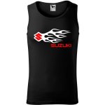 Pánské tílko s motivem Suzuki Flames Černé – Sleviste.cz