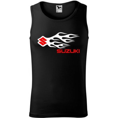 Pánské tílko s motivem Suzuki Flames Černé – Sleviste.cz