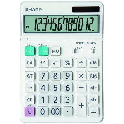 Sharp Kancelářská kalkulačka SH-EL340W – Zbozi.Blesk.cz