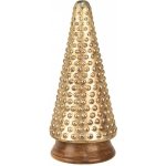 Skleněná vánoční dekorace zlatého stromečku 14*31 cm Clayre & Eef – Hledejceny.cz