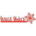Davona Veselé Vánoce s vločkou vyřezávací kovová šablona 1 ks – Hledejceny.cz