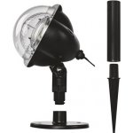 Emos DCPC03 LED dekorativní projektor vločky 4W IP44 bílá rotující světlo černá – Hledejceny.cz