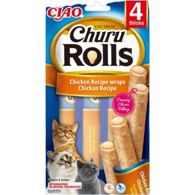 Churu Rolls Chicken wraps & Chicken cream 4 x 10 g – Zbozi.Blesk.cz