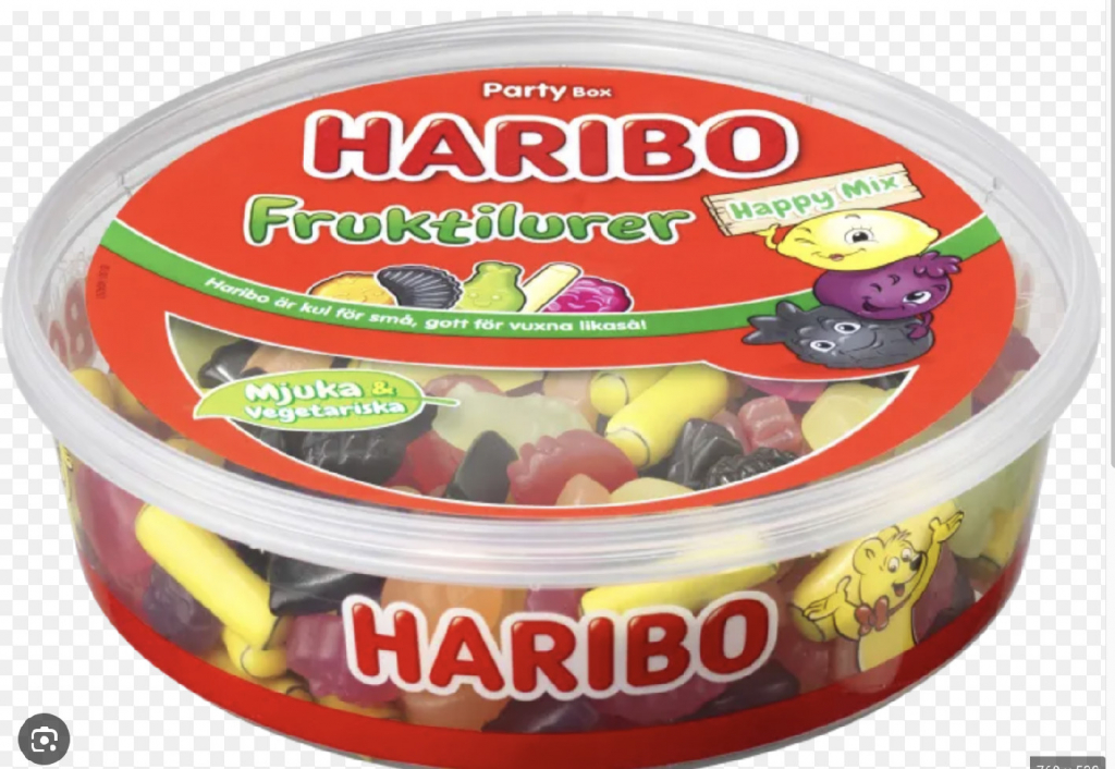 Colour Floppies Haribo - kalorie, kJ a nutriční hodnoty