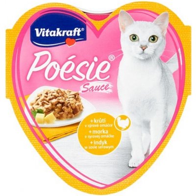 Vitakraft Poésie Sauce & krůtí v sýrové omáčce 85 g – Zbozi.Blesk.cz