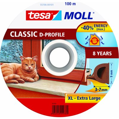 Senzačne Těsnění tesamoll® profil D, 9 mm, hnědé, 100 m ST2211208