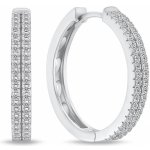 Brilio Silver náušnice EA769W – Zboží Dáma