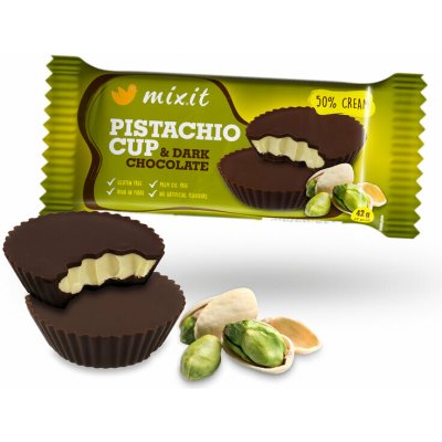 Mixit Mixit Cup Pistácie & hořká čokoláda 42 g – Sleviste.cz