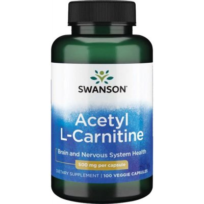 Swanson Acetyl L-Carnitin ALC 500 mg 100 kapslí