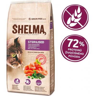 Shelma Sterilised Grain Free Salmon 8 kg – Hledejceny.cz