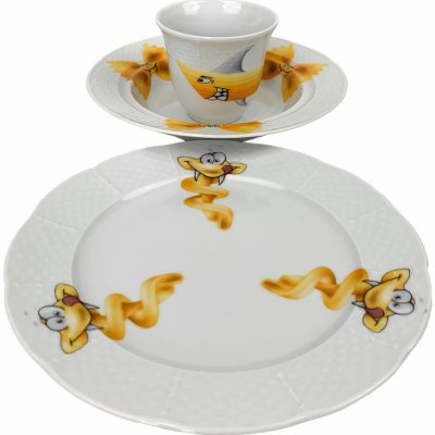 Český porcelán Dětská jídelní souprava TĚSTOVINY 3 dílná – Hledejceny.cz