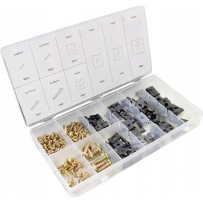 Tagred TA4097, karosářská sada 170 vrutů a podložek M3×8–M6×20 mm, A‑TC017 – Sleviste.cz