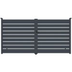 Brána G21 Reno 350x176 cm dvoukřídlá, antracitová – Sleviste.cz