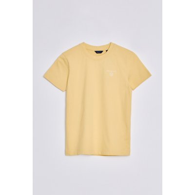 GANT TRIČKO D2. CONTRAST SHIELD t-shirt žlutá