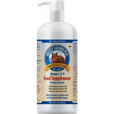 Grizzly Pet Products ApS Lososový olej pes Salmon Oil Plus 1000 ml – Zbozi.Blesk.cz