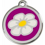 Red Dingo známka Daisy Flower Purple Sedmikráska fialová M 30 mm – Zboží Dáma