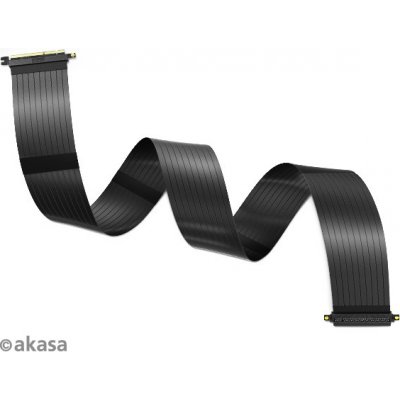 AKASA Riser black XL, 100 cm – Zboží Mobilmania