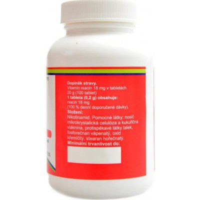 NutriStar Vitamin B3 Niacin 500 tablet – Hledejceny.cz