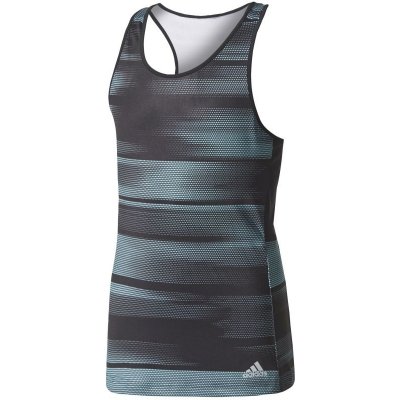 adidas Girls Advantage Trend Tank black/onix/energy aqua – Zboží Dáma