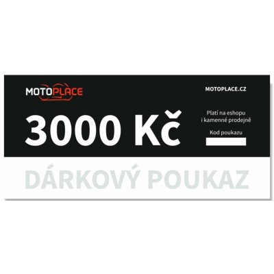 Dárkový poukaz 3 000 Kč Typ poukazu: Elektronický (pošleme na e-mail) – Hledejceny.cz