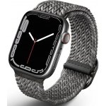UNIQ strap Aspen Apple Watch 44/42/45mm Braided DE pebble grey UNIQ-45MM-ASPDEPGRY – Zboží Mobilmania
