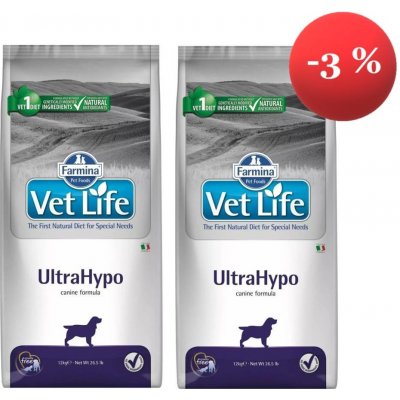 Vet Life Natural Ultrahypo 2 x 12 kg – Hledejceny.cz