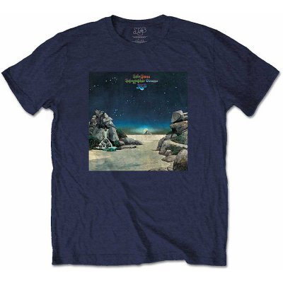 YES tričko Topographic Oceans navy blue – Zboží Dáma