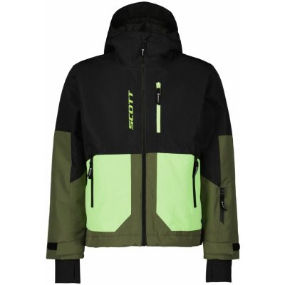 Scott Jacket Jr Vertic Dryo Black/Douglas Green – Zboží Mobilmania