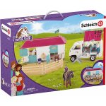 Schleich 72147 Mobilní veterinářská klinika s hříbětem a velkou stáj pro koně EDICE – Zboží Mobilmania