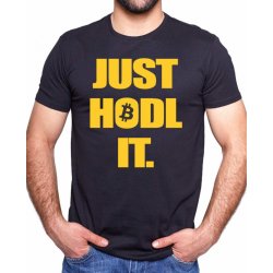 Fajntričko Krypto tričko Just hodl it. černá