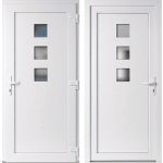 OknaDvereNaMiru.cz Vchodové dveře Ella bílá / bílá pravé otevírání dovnitř 110 x 210 cm – Hledejceny.cz