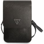 Pouzdro Guess PU Saffiano Triangle Logo Phone Bag černé