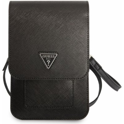 Pouzdro Guess PU Saffiano Triangle Logo Phone Bag černé – Sleviste.cz