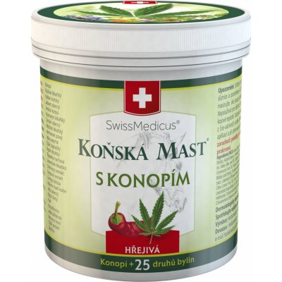 SwissMedicus Koňská mast s konopím hřejivá 500 ml – Sleviste.cz