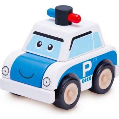 Drewmax Dřevěné skládací auto Policie