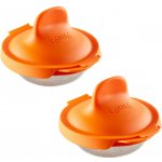 Tvořítka na ztracená vejce Lékué oranžová 2 ks – Sleviste.cz