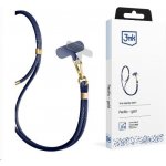 Šňůrka na telefon 3mk EasyClip Elite – modrá – Zboží Živě