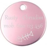 Šperky4U Hliníková psí známka kulatá 30 mm PZ013 LP – Zboží Dáma