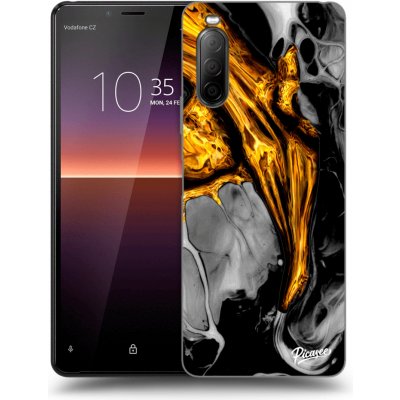 Pouzdro Picasee silikonové Sony Xperia 10 II - Black Gold černé – Zboží Mobilmania