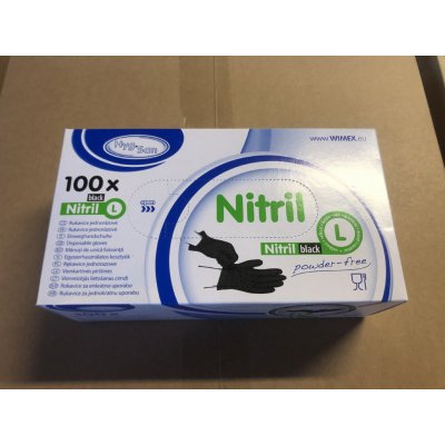 Wimex Nitrilové černé 100 ks – Zbozi.Blesk.cz