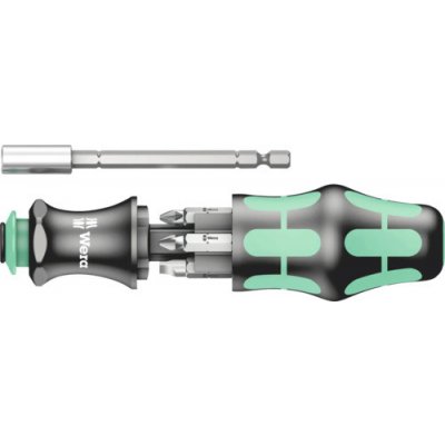 Šroubovák Wera 1/4" BIT, držák bitů s hlavou Rapidaptor Kraftform Turbo typ 826 T, 6 dílů – Hledejceny.cz
