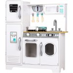 Ecotoys Obrovská bílá dřevěná kuchyňka pro děti TL18061 – Sleviste.cz