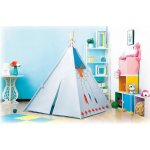 Ecotoys Teepee modro-bílý 8177 – Zboží Dáma
