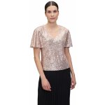 Vera mont dámská halenka zlatá s flitry – Sleviste.cz