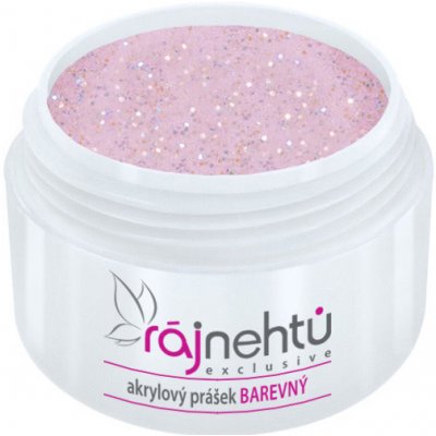 Ráj nehtů Akrylový prášek GLITTER Malve 5 g – Zboží Dáma