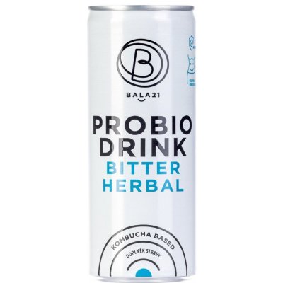 Bala21 Probiodrink Bitter Herbal Kombucha s probiotiky 250 ml – Hledejceny.cz