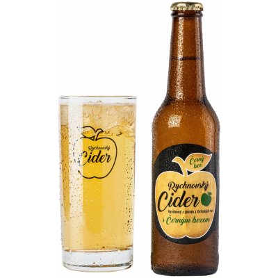 Rychnovský Cider s černým bezem 12 x 330 ml (sklo) – Zboží Dáma