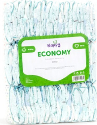 NAPPY pleny ECONOMY Midi 4-9 kg 60 ks