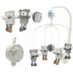 Baby Mix Kolotoč nad postýlku Malí medvídci šedý – Sleviste.cz