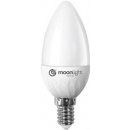 Moonlight LED žárovka E14 5W 405lm studená 37mm/100mm